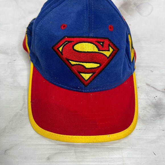 Vintage Jeff Gordon Superman Nascar Chase Authentics Hat Strapback New - Picture 2 of 7